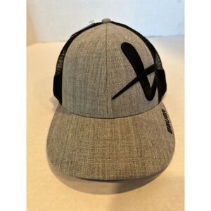Bauer Core Side Logo Snapback Hat, Heather Gray Front & Visor, Poly Mesh Back
